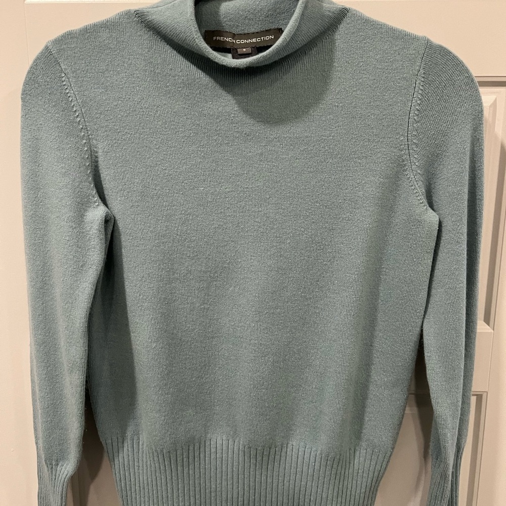 French Connection Sky Blue Knit Top - size small